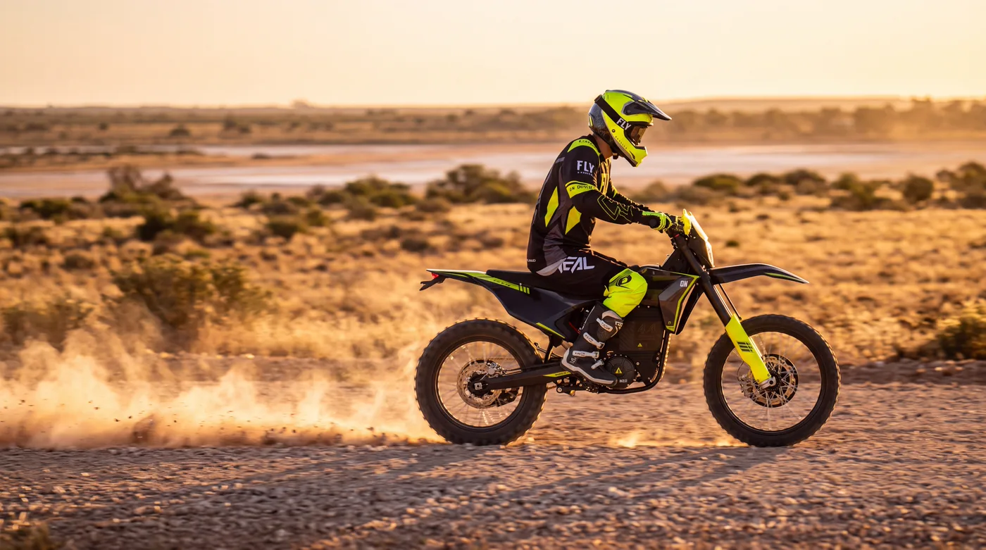 OZY.e 32x riding at golden hour